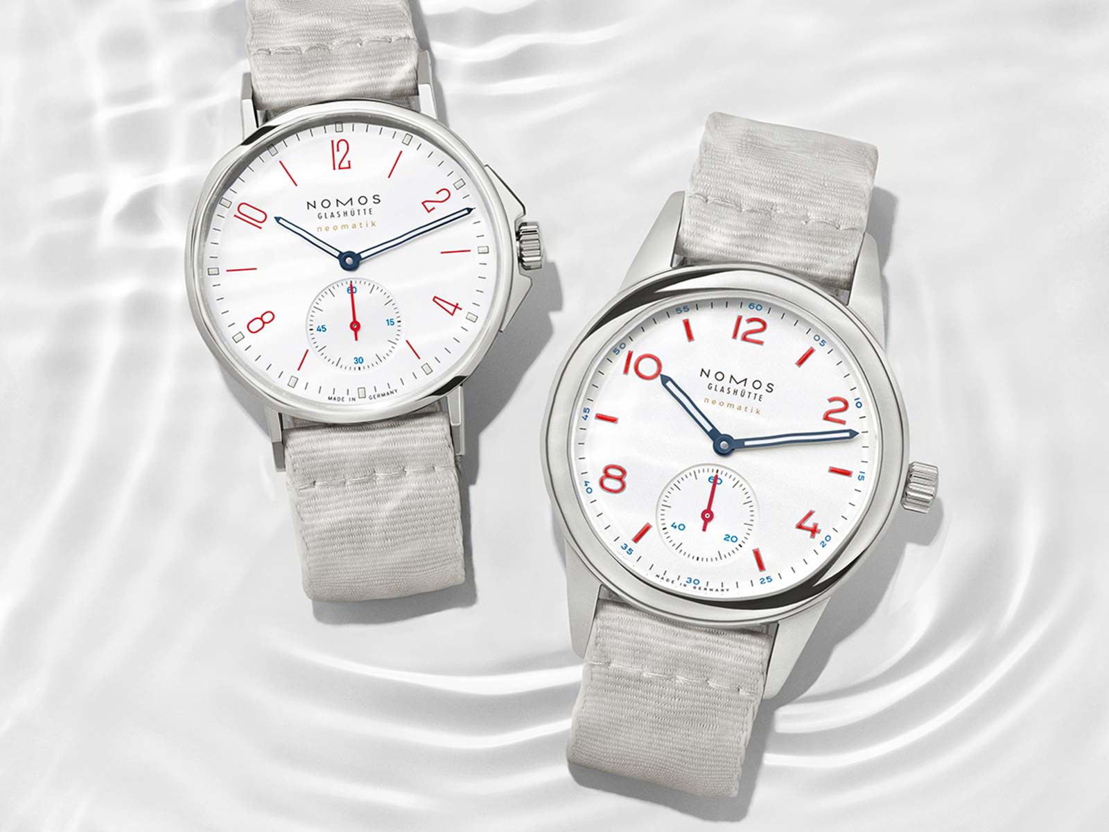 Nomos Glashütte «Ahoi» und Nomos Glashütte «Club neomatik» 