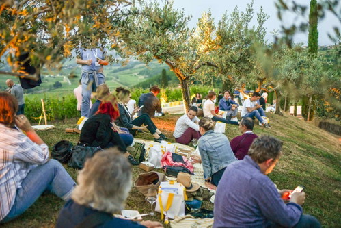 Tolle Sommeratmosphäre herrschte beim Pic-Nic im Weinberg »Braide Alte« von Livon