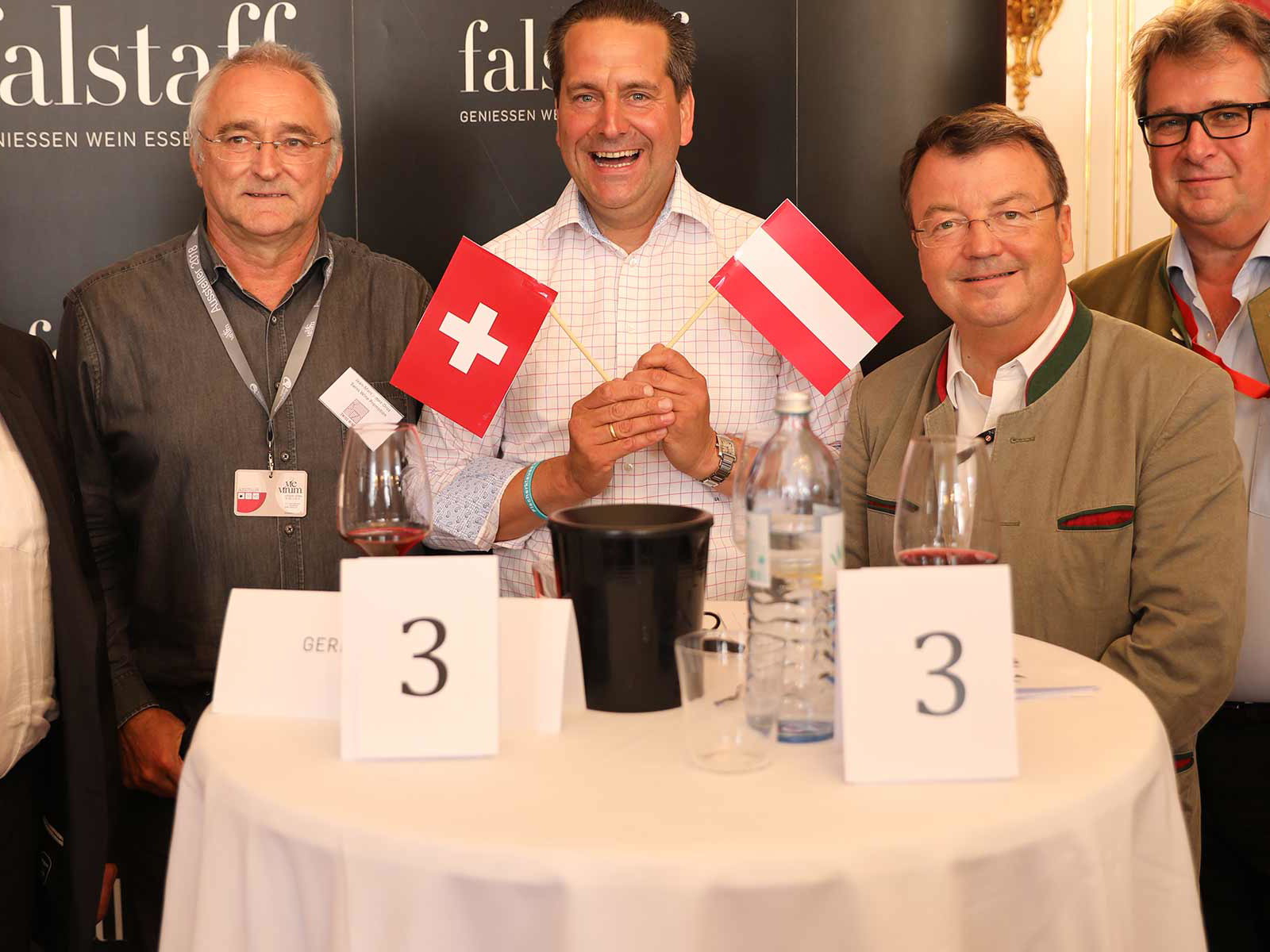 Andreas Keller, Jean-Marc Amez-Droz, Gerhard Retter, Willi Klinger und Peter Moser.