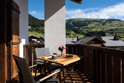 Der Ausblick von einem der Zimmer des «mischun».