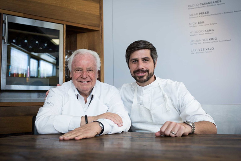 Eckart Witzigmann mit Sven Wassmer