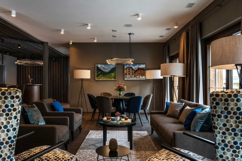 Die Lobby des Hotels 