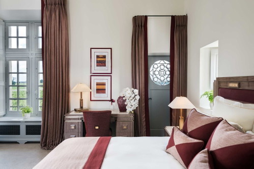 Das Deluxe-Zimmer im Château Laufaurie-Peyraguey.