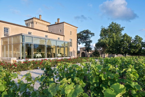 Das Hotel-Restaurant «Lalique» auf Château Laufaurie-Peyraguey.