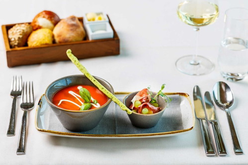 «Gazpacho Andaluz mit Jamon Iberico»