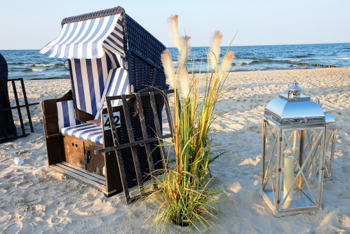 Der Strand in Ahlbeck.