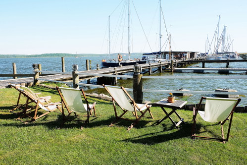 Am Hafen von Krumin.