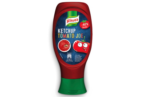 4. Platz, 93 Punkte: Knorr Ketchup Tomato Joe € 1,79 für 430 ml (Literpreis: € 4,16) U. a. bei EdekaDieser Ketchup überzeugt zunächst durch seine frische, helle Farbe sowie eine als sehr natürlich empfundene Konsistenz: Relativ schnell setzt sich etwas Flüssigkeit ab, was auf wenig Bindemittel schließen lässt. Der Geschmack ist in Ordnung, für die Tester aber insgesamt etwas zu dezent.