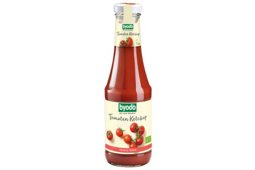 8. Platz, 88 Punkte: Byodo Tomaten Ketchup€ 3,49 für 500 ml (Literpreis: € 6,98) U. a. bei BasicDie cremige Optik setzt sich auch als angenehme Konsistenz im Mund fort. Der angenehme, aber dezente Tomatengeschmack wird ein wenig von einer hohen Geschmackskonzen­tration von Säure und Süße überdeckt. 