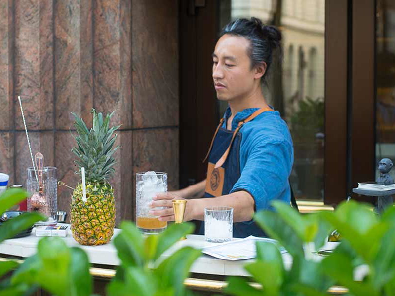 Kan Zuo im Sommer-Pop Up