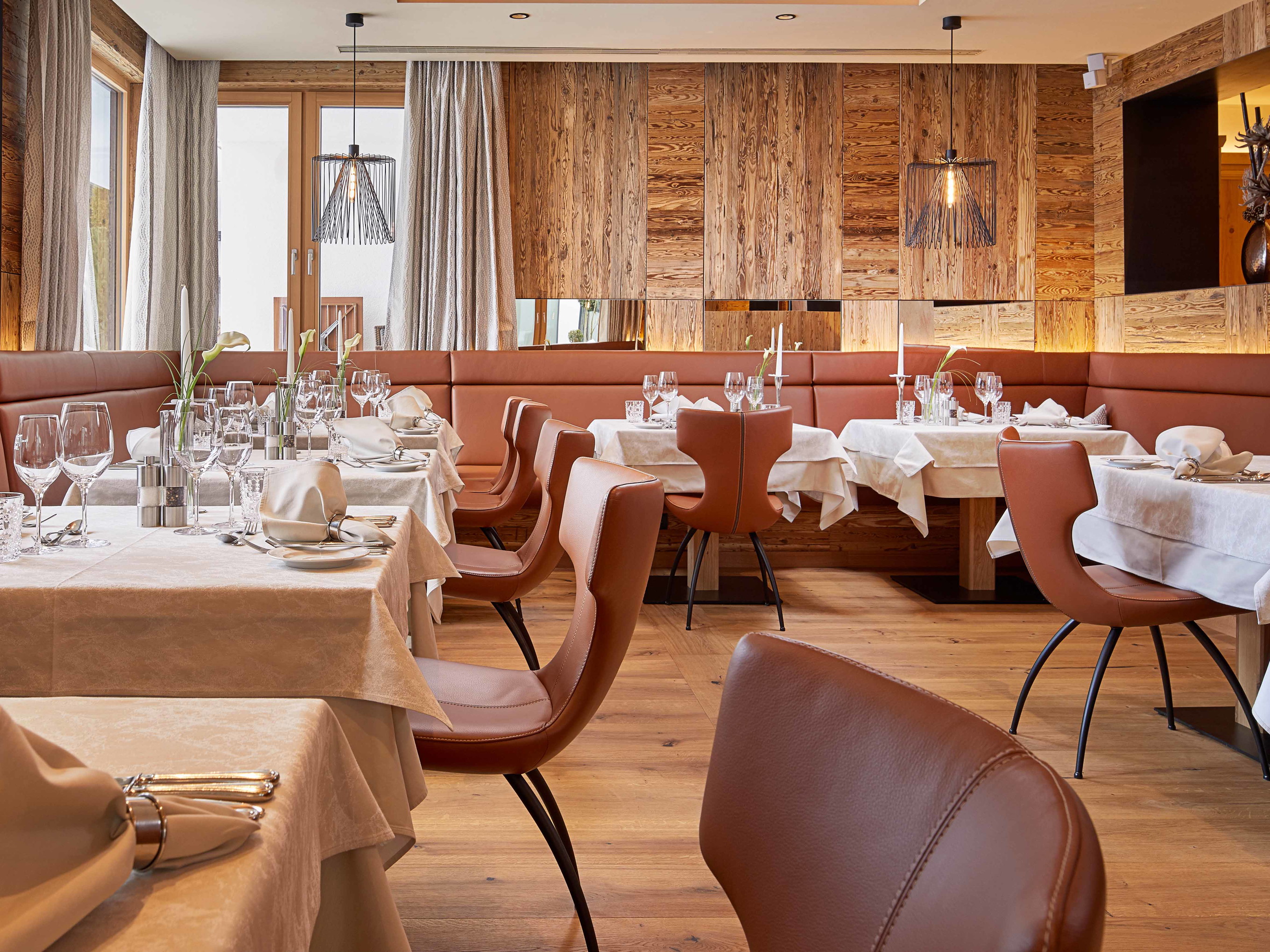 Die »Silvretta Stube« mit Blick in den Garten.