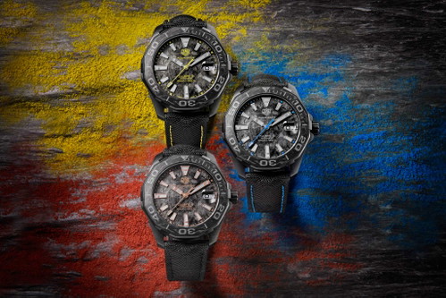 Die TAG Heuer »Aquaracer Carbon Edition«. Drei neue Aquaracer-Modelle im unterschiedlichen Look.