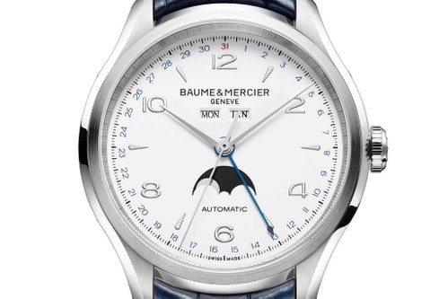 Baume &amp; Mercier Clifton mit Vollkalender mit Mondphasenanzeige.