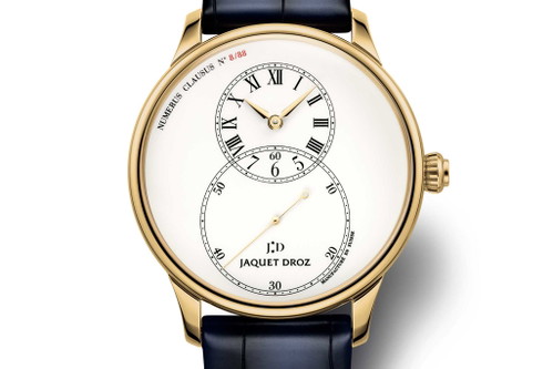 Jaquet-Droz «Grande Seconde Tribute»: Von dieser Gelgolduhr werden weltweit nur 88 Stück feilgeboten. Rund 24'600 CHF.