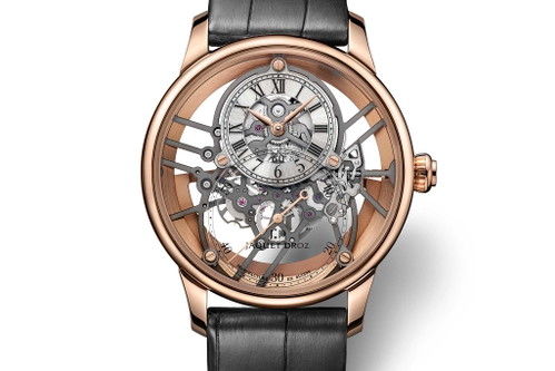 &nbsp;Jaquet Droz «Grande Seconde Skelet-One» im 41 mm großen Rotgoldgehäuse. Rund 38'500 CHF