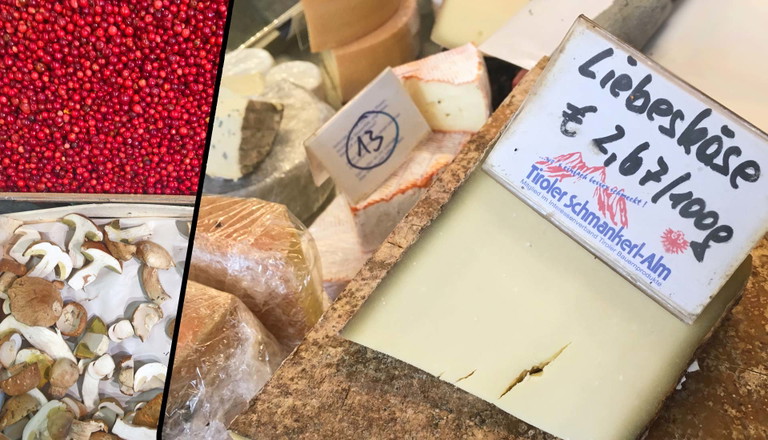 Allerlei Gutes aus der Region aber auch internationale Köstlichkeiten findet man in der Markthalle Innsbruck. 