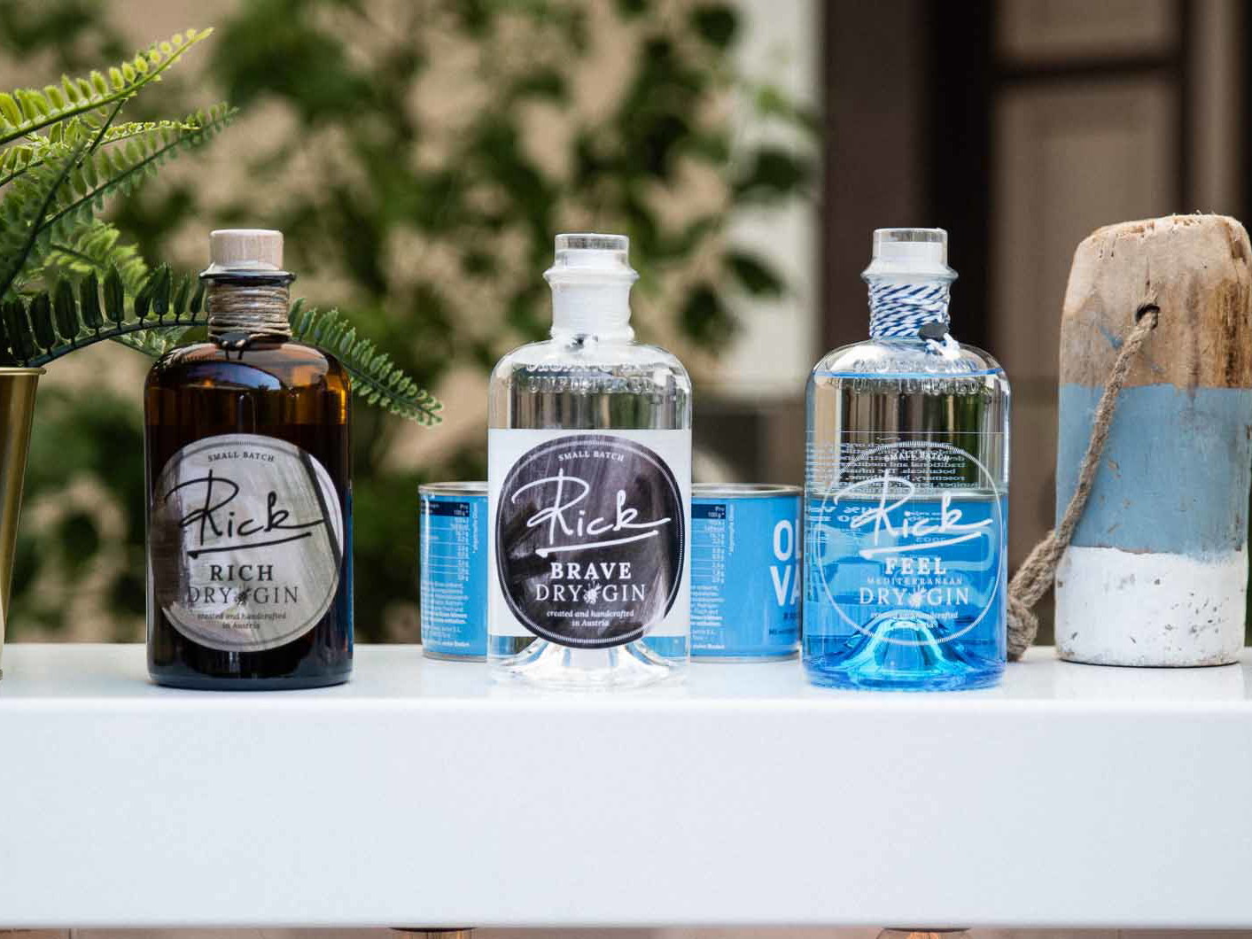 Die Gins von »Rick Spirit«.