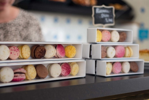Zum Mitnehmen: Macarons im »tarte &amp; törtchen«.