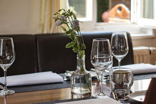 Tischdeko im »Gasthaus zur Linde«.