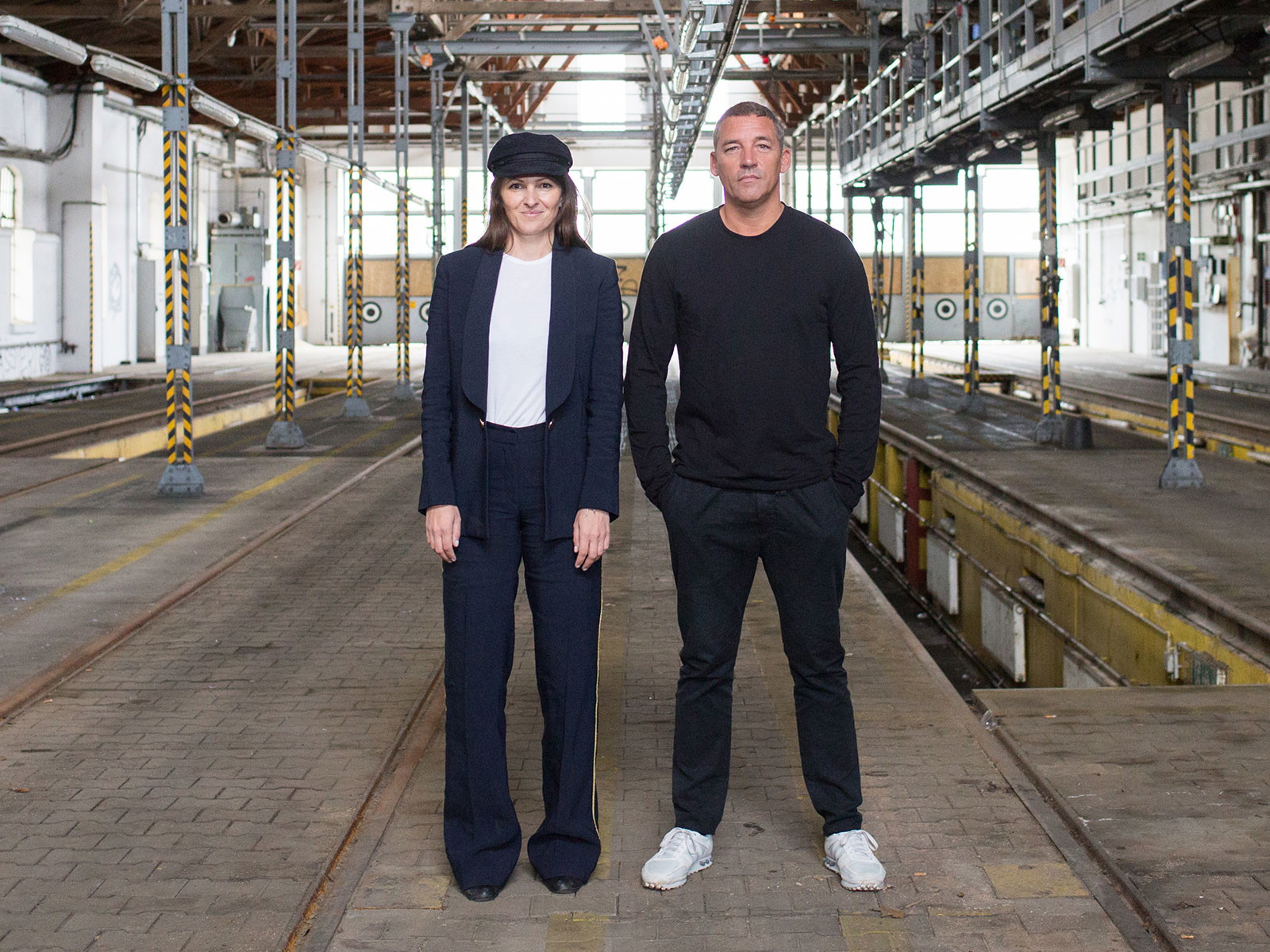 Barbara Eselböck und Alain Weissgerber in der alten Remise