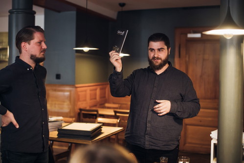 Die Falstaff-Chefredakteure Dominik Vombach und Benjamin Herzog.