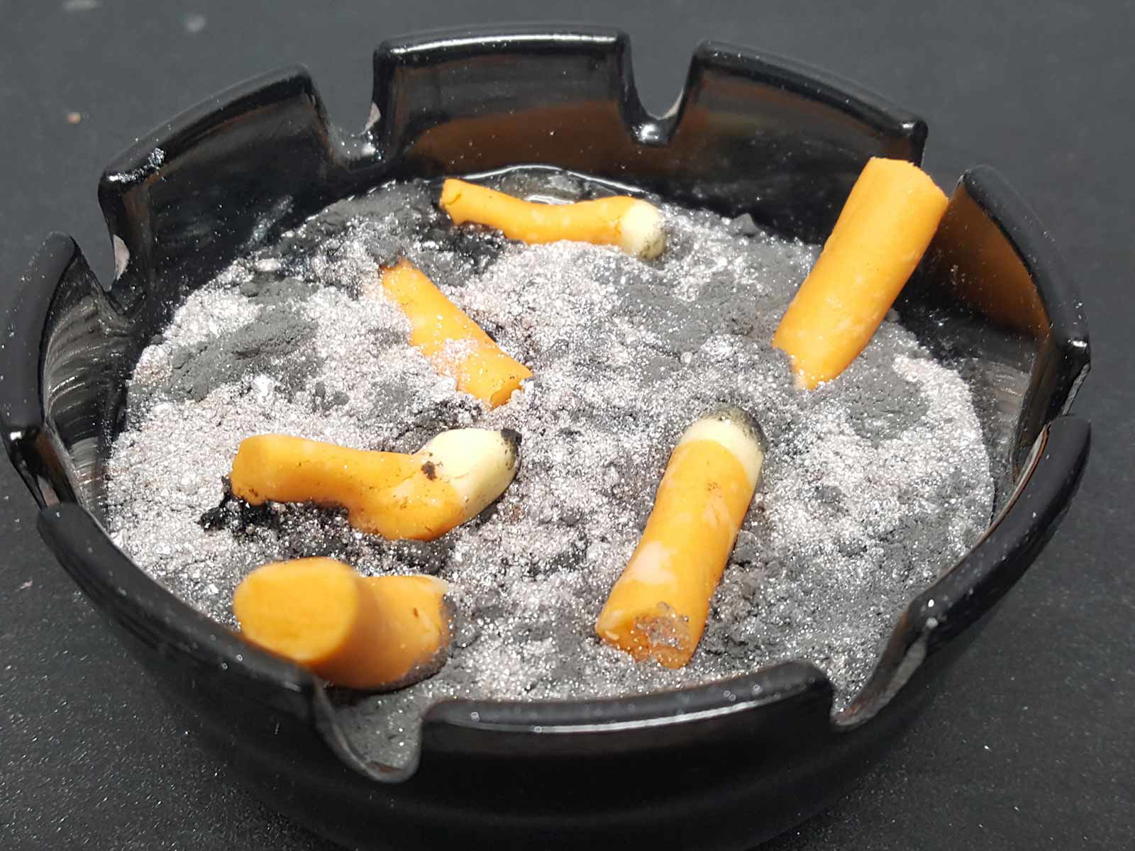 Der essbare Aschenbecher von Küchenchef Ben Churchill.