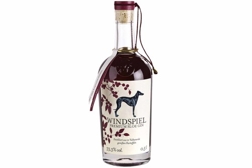 Windspiel Premium SLOE GinSchlehen aus der Eifel verleihen diesem Gin eine besondere Note, wirkt harmonisch-leicht.