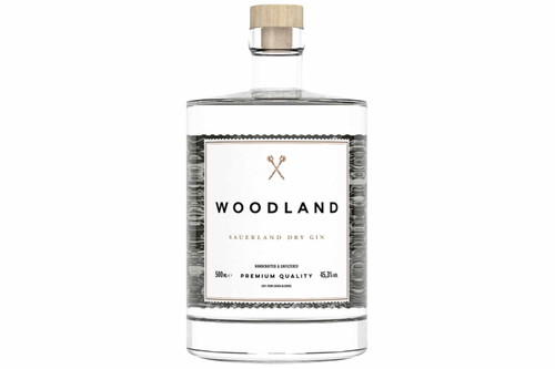 Woodland Sauerland Dry GinEin weiteres Regionalprodukt, diesmal aus dem Sauerland. Leicht erdiges Aroma, dank Botanicals wie Löwenzahn­wurzel und Fichtenknospen.