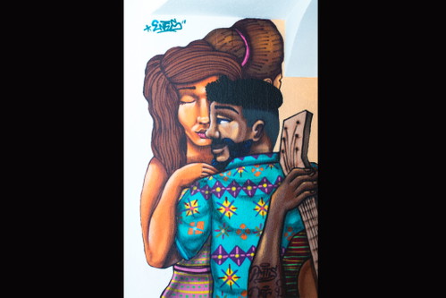 Die Graffitis stammen von dem Künstler Entes aus Barranco.