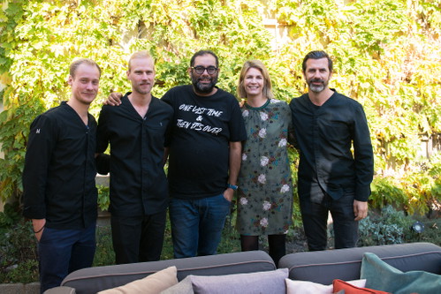 Uccelin-Studenten mit Gaggan Anand, Sarah und Andreas Caminada.