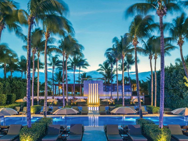 Entspannen unter Palmen im »Setai«-Hotel – Miami ist auch im Winter ein Sehnsuchtsort.