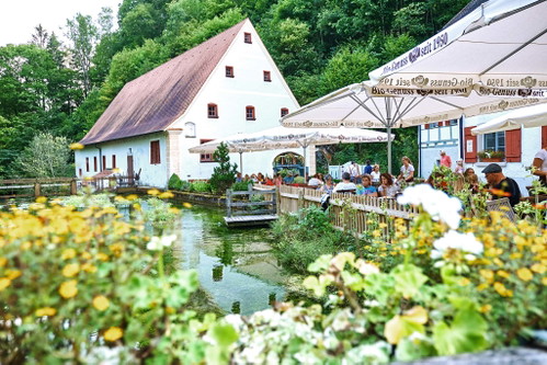 Blick auf das »Bio Hotel &amp; Restaurant Rose«