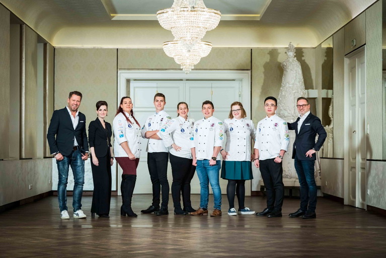 Die »Falstaff Young Talents 2018« mit Mike Süsser, Alexandra Gorsche und Heimo Jessenko.