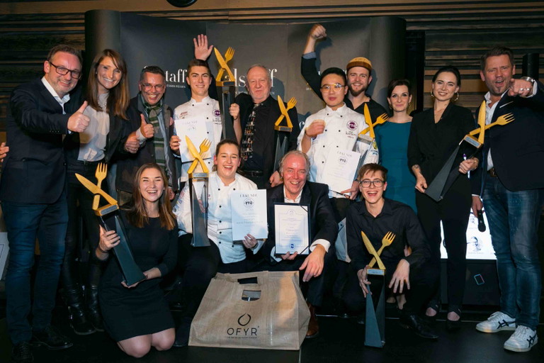 Otto Koch unter den »Falstaff Young Talents« bei der Preisverleihung.