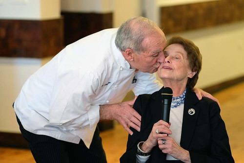 Magic Moment: Mimi Sheraton mit Starkoch Alain Sailhac.