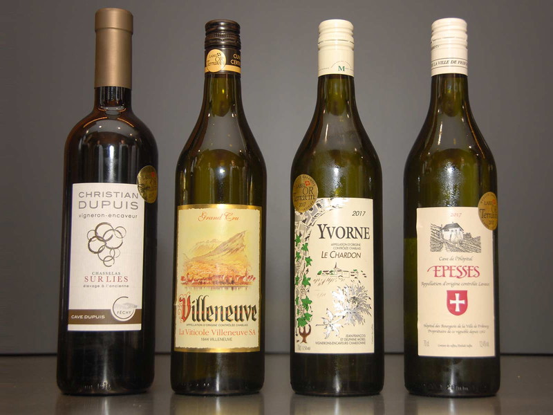 Die Siegerweine der Lauriers de Platine TerravinRang 1 bis 4