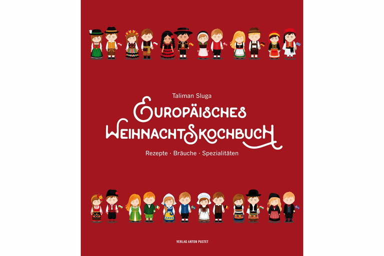 Das Cover des »Europäisches Weihnachtskochbuch«.