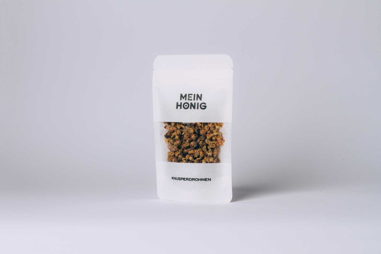 Die Drohnen werden getrocknet und haben ein nussiges Aroma.