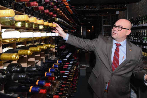 Sommelier Gregory Mayer.