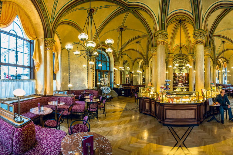 The history of traditional Viennese coffee houses.