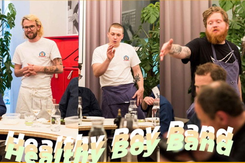 Felix Schellhorn, Philip Rachinger und Lukas Mraz von der «Healthy Boy Band» aus Österreich
