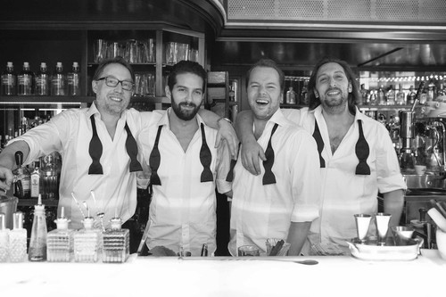 Das Falstaff Bar- &amp; Spiritguide 2019 Barteam des Jahres: Oliver Horvath, Philipp Scheiber, Alexander Batik und David Schober.
