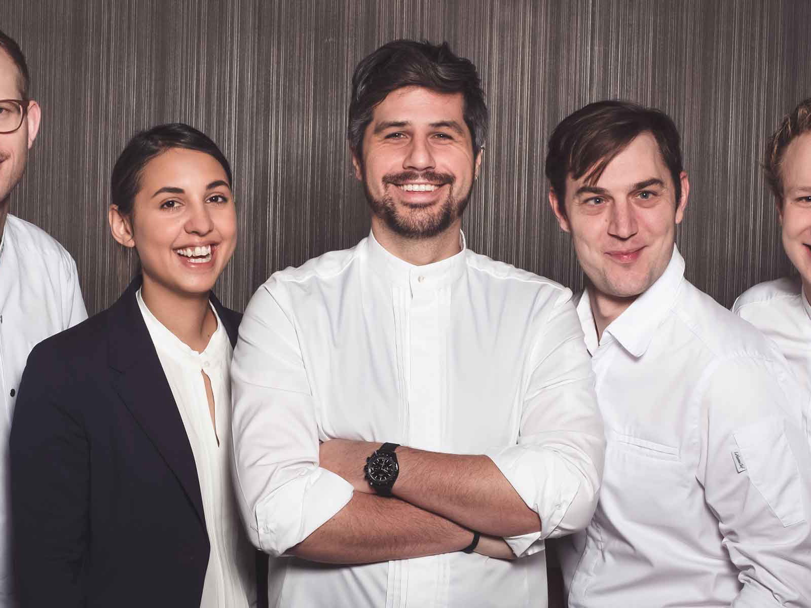 Team Wassmer: Sebastian Titz, Amanda Wassmer Bulgin, Sven Wassmer, Andy Vorbusch und Benedikt Gerster (v.l.n.r.)