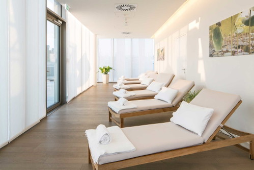 Spa-Bereich im 7. Stock des Hauses