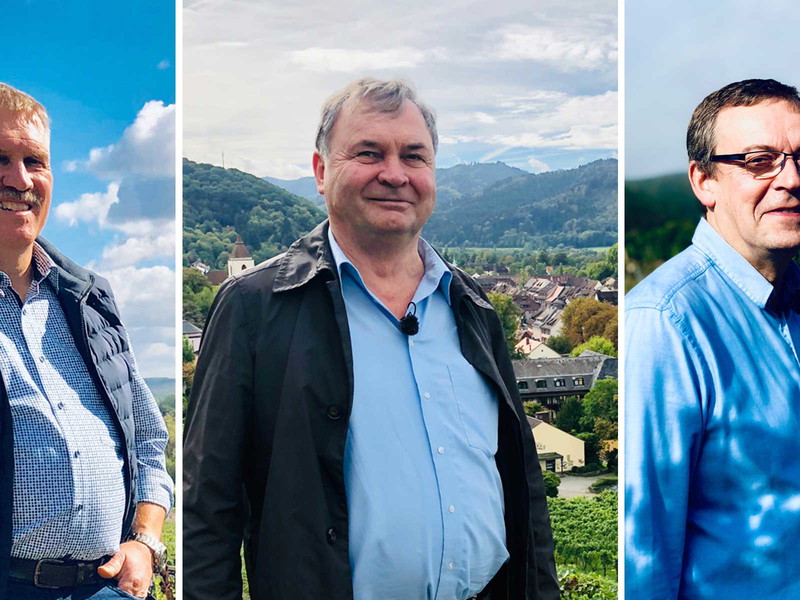 Die Nominés: Dr. Matthias Corvers, Fritz Waßmer und Mathieu Kauffmann.