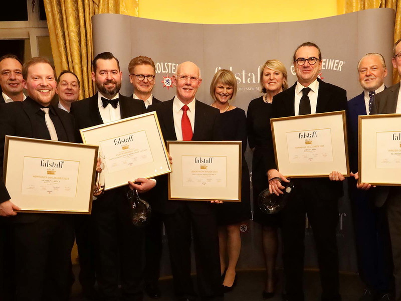 Die Sieger und ihre Laudatoren (v.l.n.r.): Moritz Haidle, Gunther Hiestand, Hans-Joachim Zilliken, Bernd Kreis und Mathieu Kauffmann.