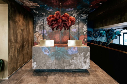 Die Lobby des Hotels. 