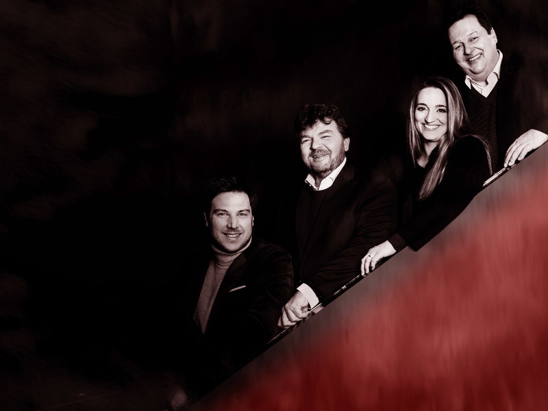 Die Falstaff-Sieger der 39. Prämierung (v. l. n. r.): Michael Kerschbaum, Albert Gesellmann, Christina Netzl und Walter Glatzer.