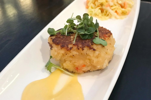 Der schmackhafte Crab Cake schaffte es in die finale Runde des Wettbewerbs.