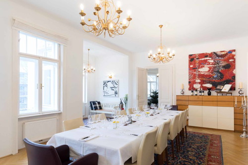 Der Verkostungs-Salon von May Wines.
